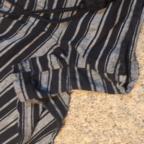 Sonoma Pull On Paper-bag Drawstring Style Casual Striped Shorts SZ L - Picture 5 of 9